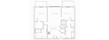 CB1 Floor Plan at Brim and Crown, Norwalk, 06855