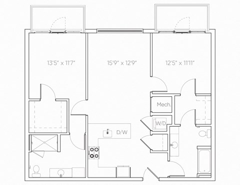 CB1 Floor Plan at Brim and Crown, Norwalk, 06855