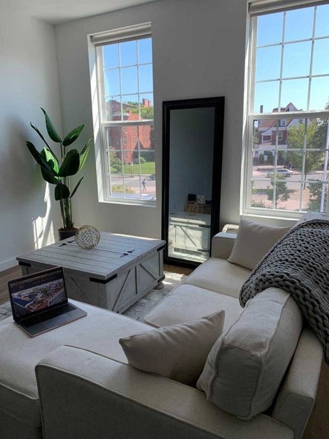 Living Room at Park and Main, Hartford, Connecticut