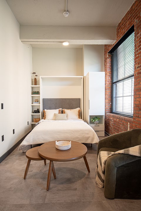 Bedroom Interior at The 55 Elm Club, Hartford, CT