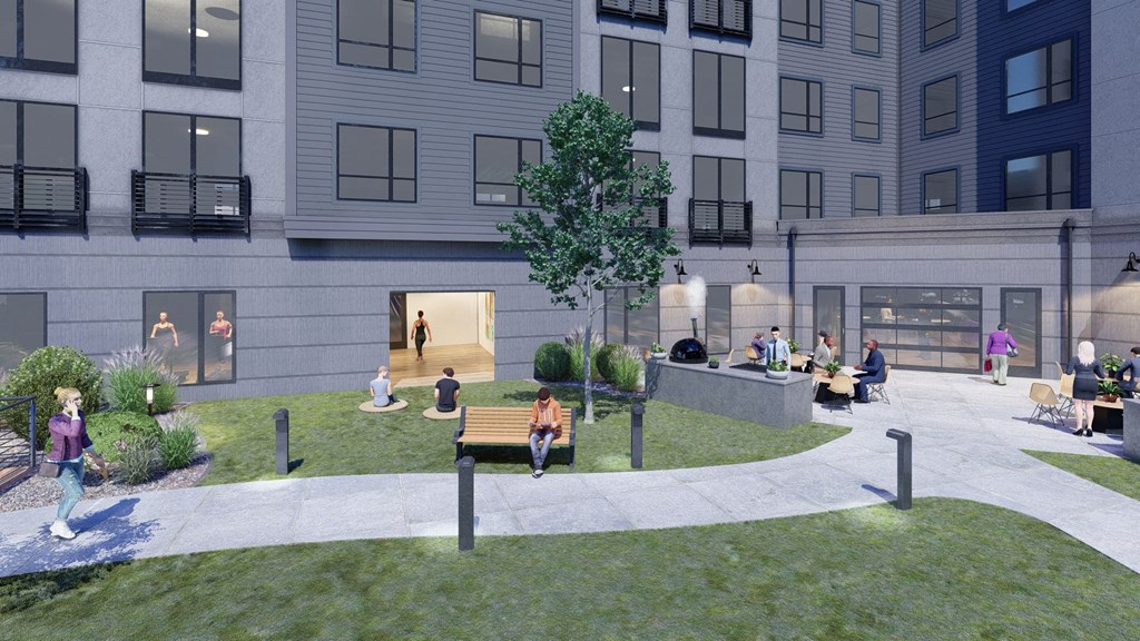 Courtyard View at Canfield Park at Fairfield Metro, Bridgeport