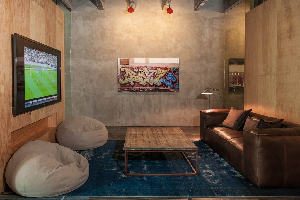 Living room at Iron Works Sono, Connecticut, 06854