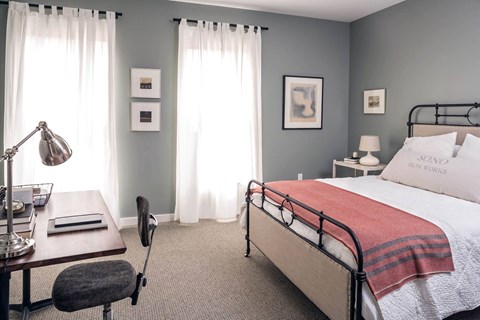 Bedroom at Iron Works Sono, Norwalk, Connecticut