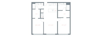 1130 Sq. Ft. B4 Floor Plan at The Platform, Norwalk, 06854