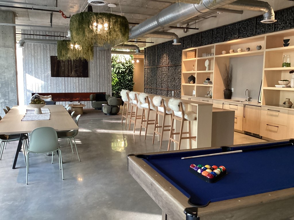 A pool table at The Anthem at Square 10 Apartments, New Haven, CT, 06510