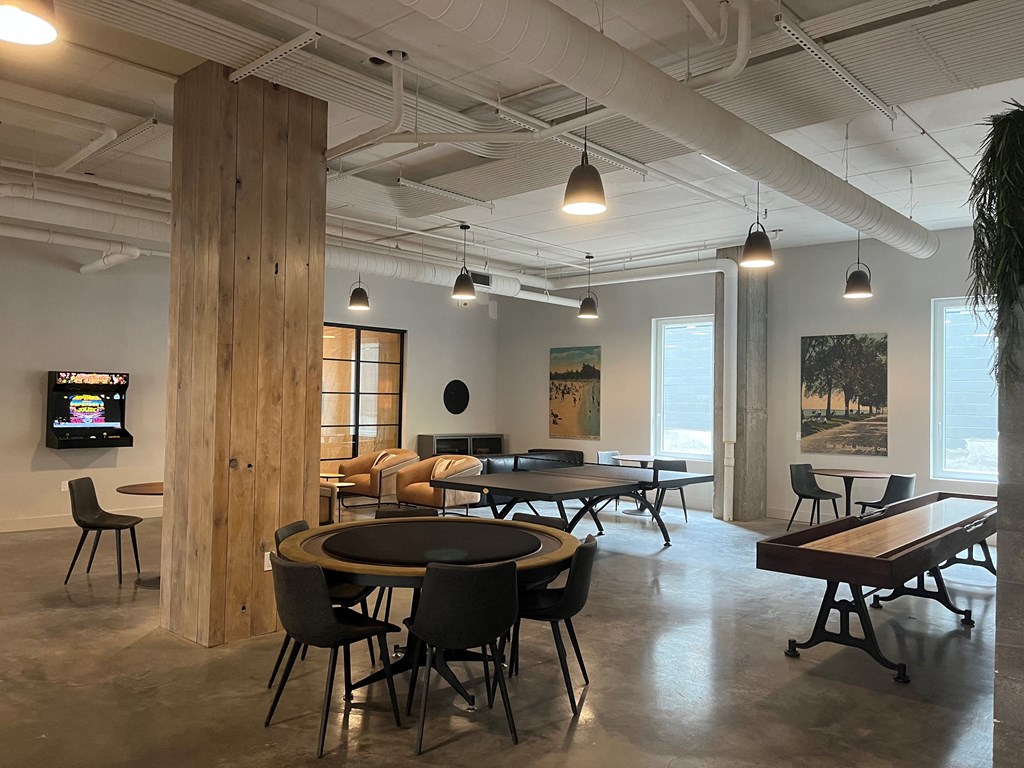 Game room at Canfield Park at Fairfield Metro, Bridgeport