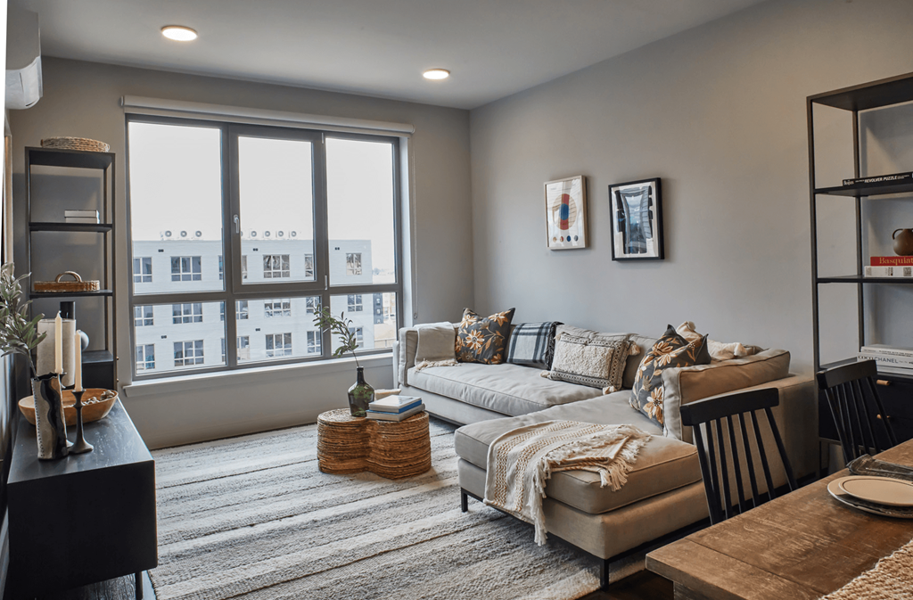 Living room at Sono Central Residential, Norwalk, CT