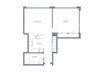 Shirt Factory Lofts_Corner Unit 1 Bedroom
