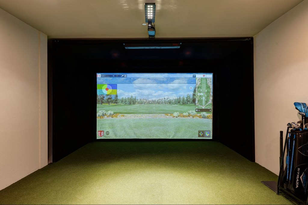 High-Tech Golf Simulator at Scottsdale Grand, Scottsdale, AZ