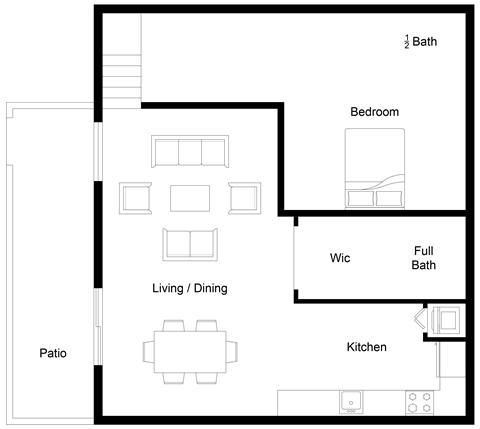 a blueprint of a floor plan of a house