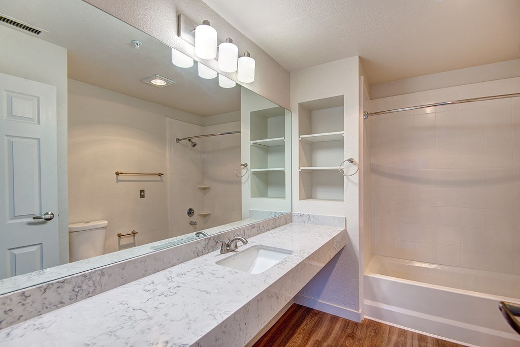 Kent Apartments- Astral Apartments- bathroom sink