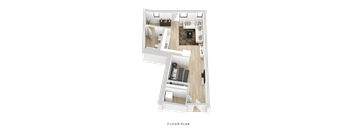 A floor plan of a two-story residential building.