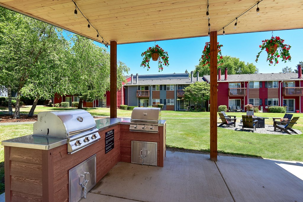 our apartments showcase a large covered patio