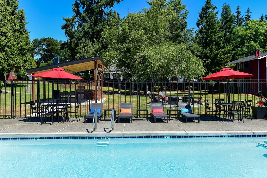 our apartments showcase an unique swimming pool