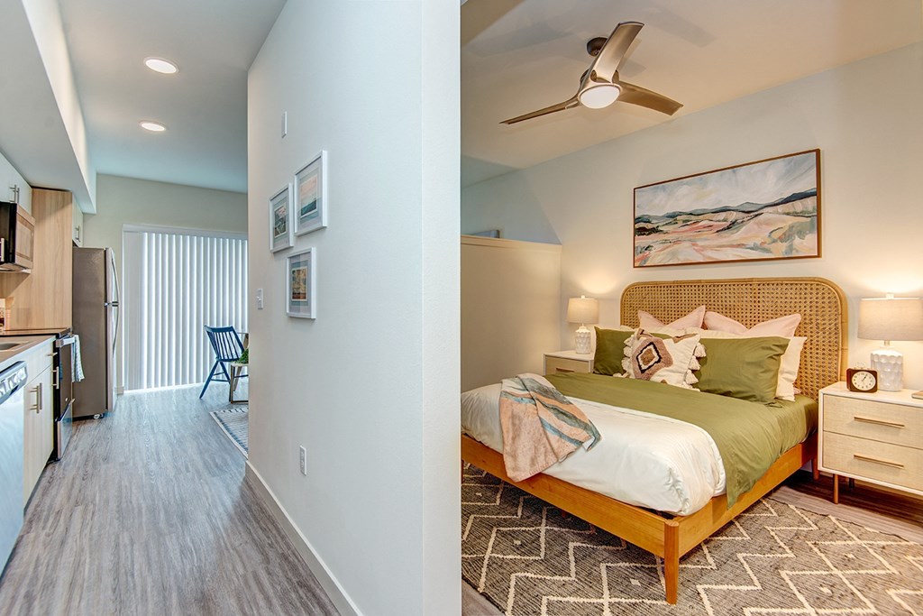 Bedroom at Hazel Apartments, Washington, 98026