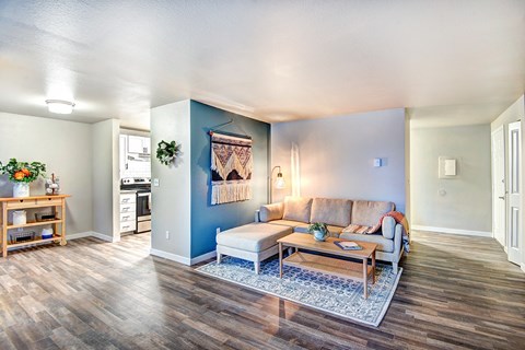 Everett Apartments-  The Lynx Apartments  Livingroom at The Lynx Apartments, Washington, 98204