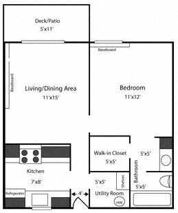 1 bed 1 bath at Bellamy Park Apartments , Washington