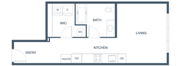 A3 ADA Floor Plan at Baldwyn, Seattle, WA 98125