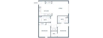 C5 ADA Floor Plan at Baldwyn, Washington, 98125