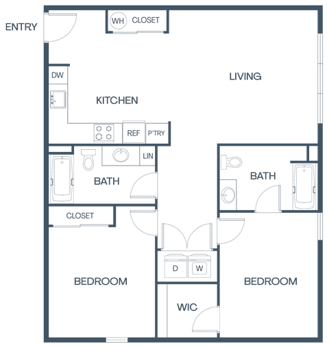 C5 ADA Floor Plan at Baldwyn, Washington, 98125