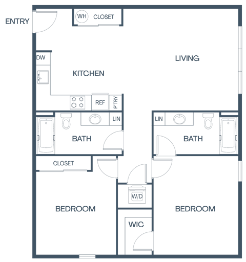 C5 Floor Plan at Baldwyn, Washington