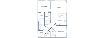 C4 Floor Plan at Baldwyn, Seattle, WA 98125