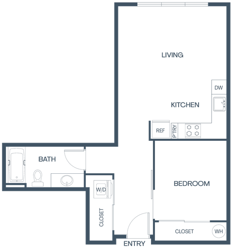 One Bedroom Apartment for Rent at Baldwyn in Northgate WA