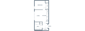 B8 Floor Plan at Baldwyn, Seattle, WA 98125