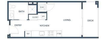 S3A Floor Plan at Baldwyn, Seattle, WA