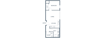 B3 Floor Plan at Baldwyn, Seattle, WA