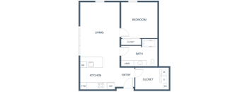 B1 Floor Plan at Baldwyn, Seattle, 98125