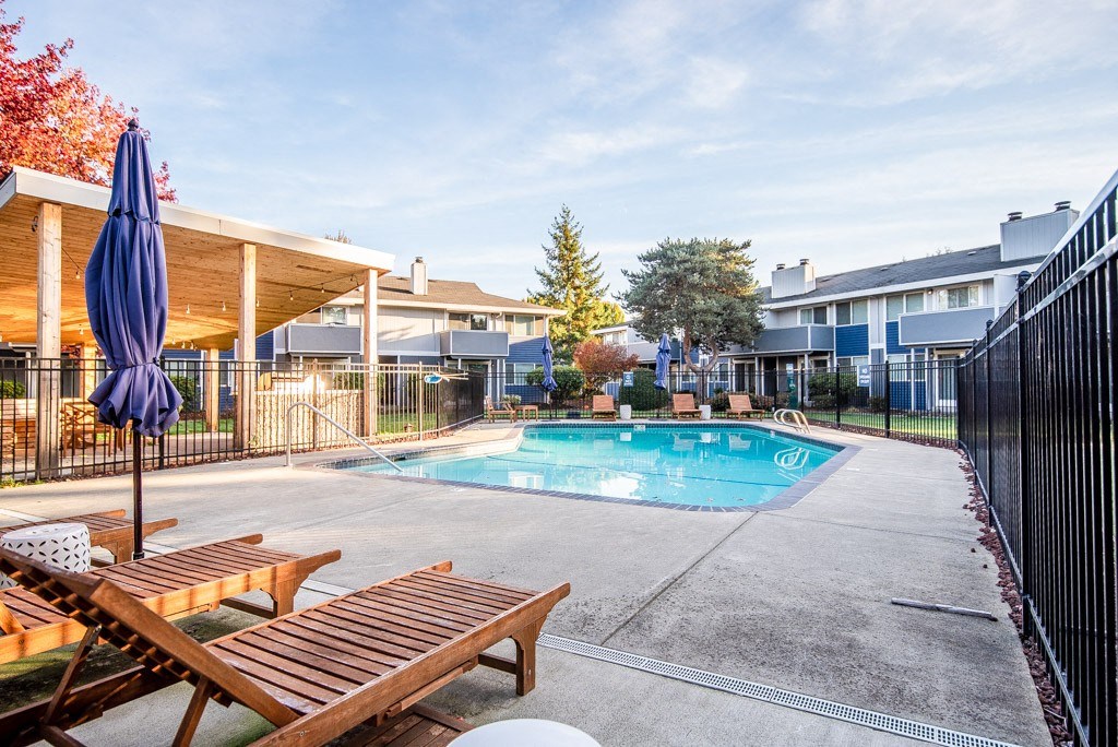 Swimming pool at ReVive Apartments, Washington, 98424