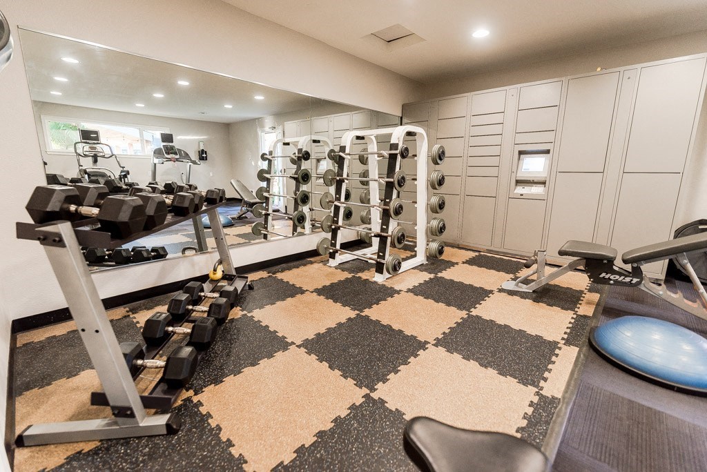 Fife Apartments- ReVive Apartments- gym center at ReVive Apartments, Fife, Washington