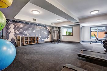 the gym at the preserve apartments