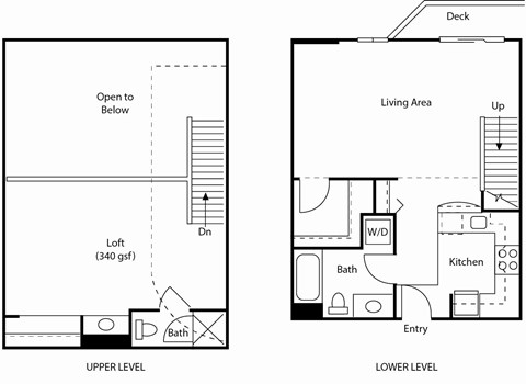 A diagram shows the layout of a house with an upper level and a lower level.