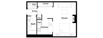 Studio Floorplan