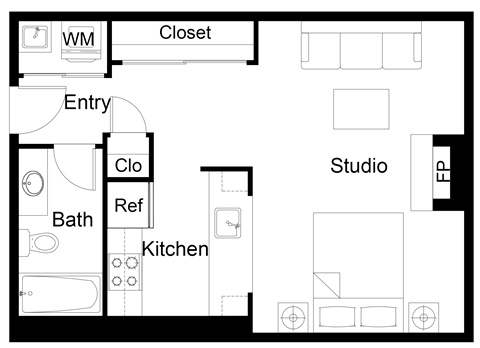 Studio Floorplan