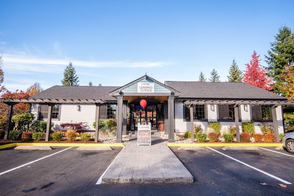 Leasing Office Exterior at The Lodge at Madrona, Washington, 98409