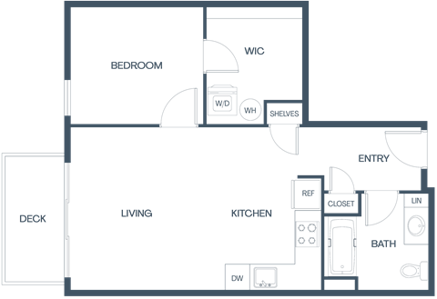 B2 Floor Plan at Baldwyn, Seattle
