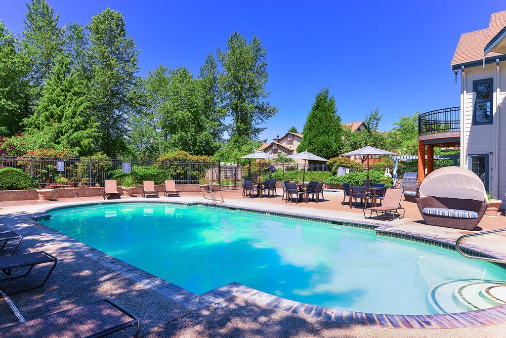 Swimming pool at Deer Creek Apartments, Puyallup, 98373