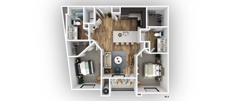 0 for the 1 bedroom deluxe floor plan floor plan  208 sq ft