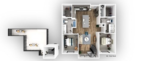the? floor plan  woodland commons apartments  670 sq ft