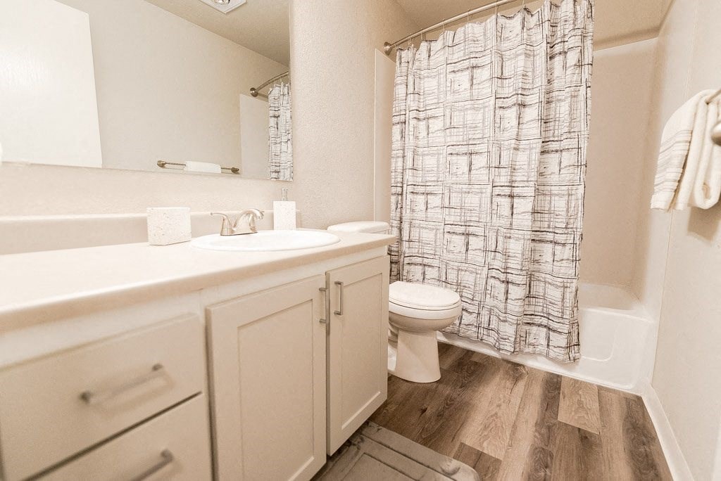 Puyallup Apartments - Cambridge on Seventh Apartments - Bathroom at Cambridge on Seventh, Puyallup, WA, 98372