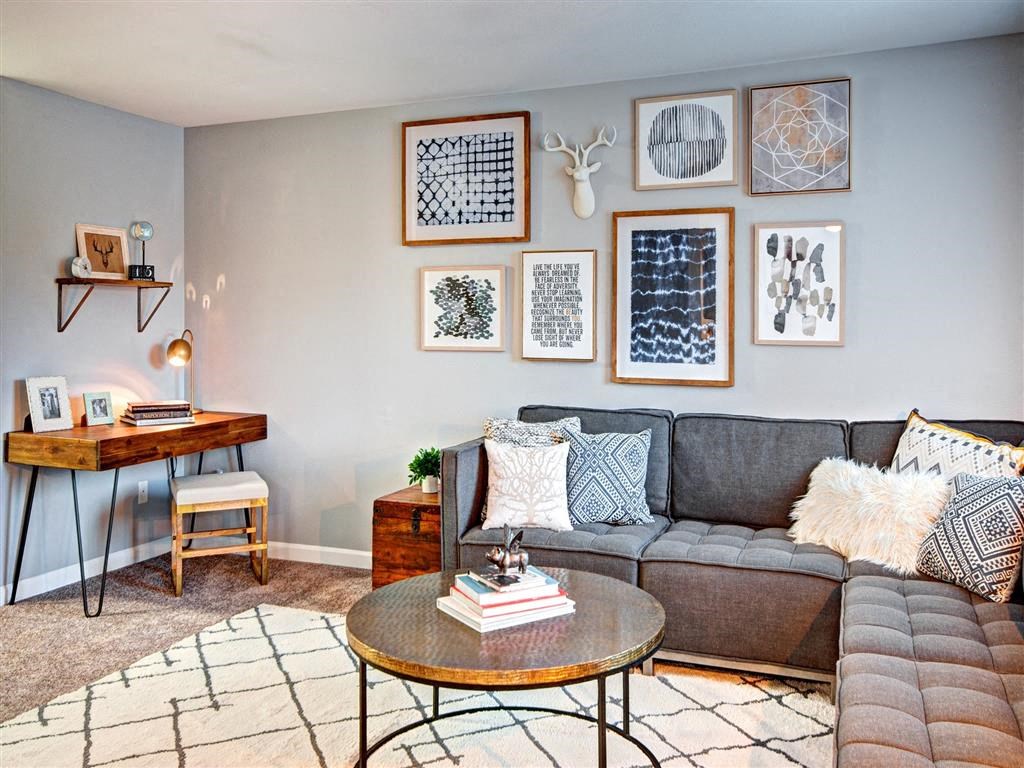 Puyallup Apartments- Deer Creek Apartments- living room at Deer Creek Apartments, Puyallup, 98373