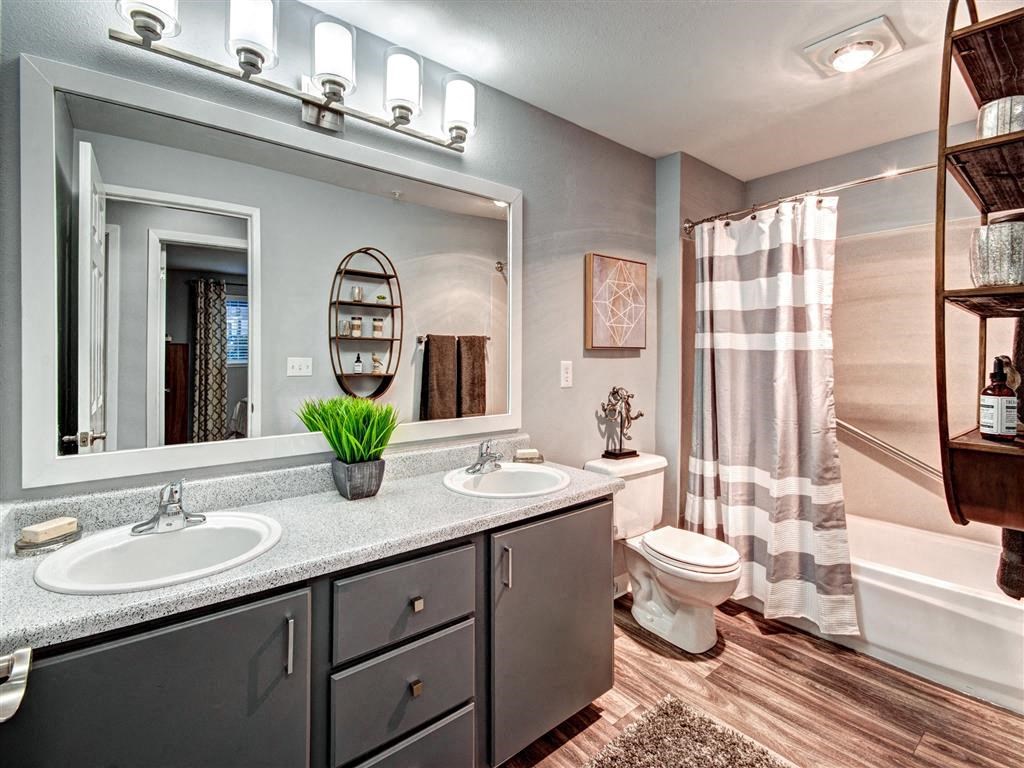 Puyallup Apartments- Deer Creek Apartments- bathroom at Deer Creek Apartments, Puyallup, WA, 98373