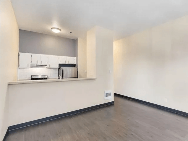 Kitchen and dining at Ellis Court Apartments, Washington