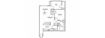 1 Bed - 1 Bath M