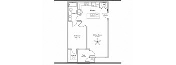 1 Bed - 1 Bath  L