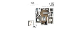 B1R Floor Plan at Scottsdale Grand, Scottsdale, AZ, 85260