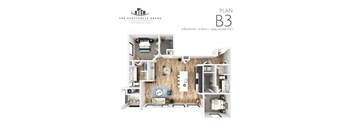 B3 Floor Plan at Scottsdale Grand, Scottsdale